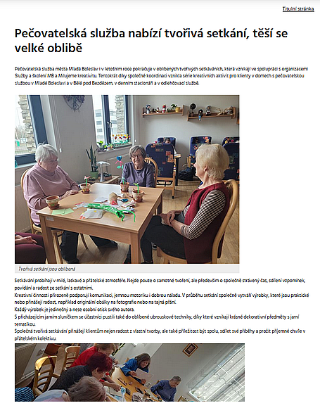 Pečovatelská služba města Mladá Boleslav